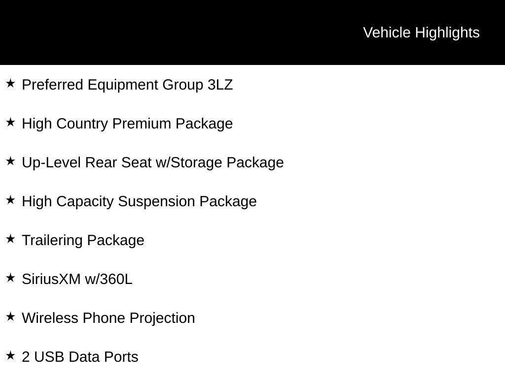 2022 Chevrolet Silverado 1500 High Country