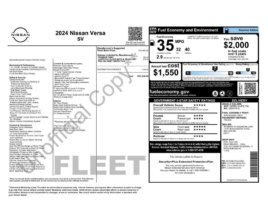 2024 Nissan Versa SV
