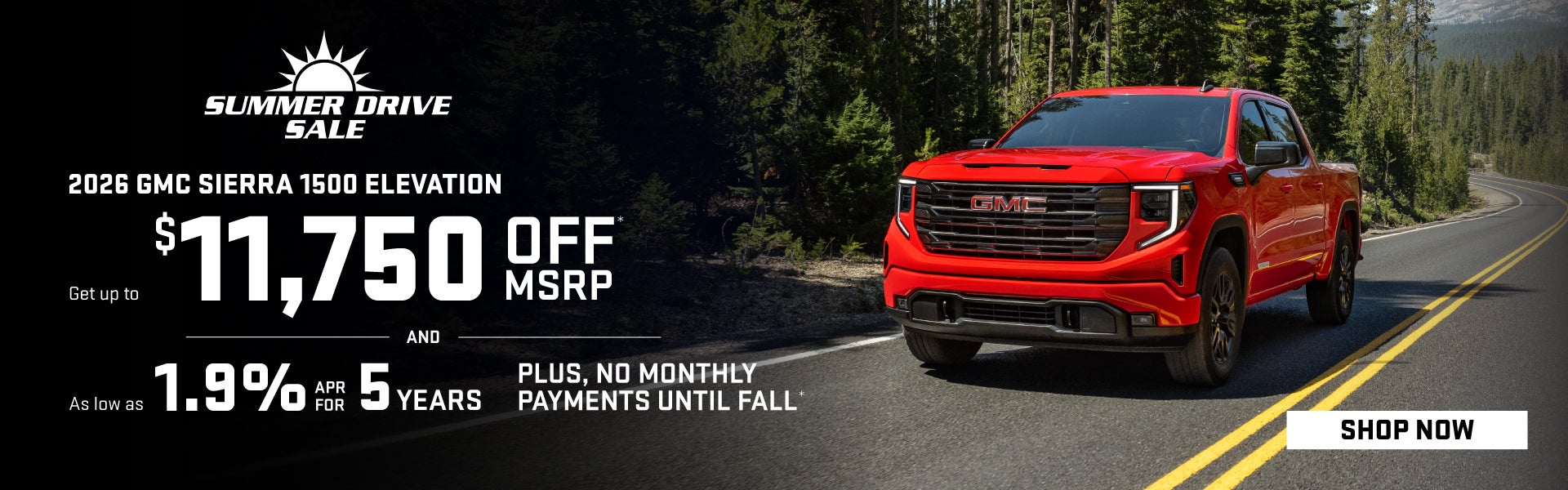 2026 Sierra 1500. Get up to $11,750 Off MSRP and 1.9% APR