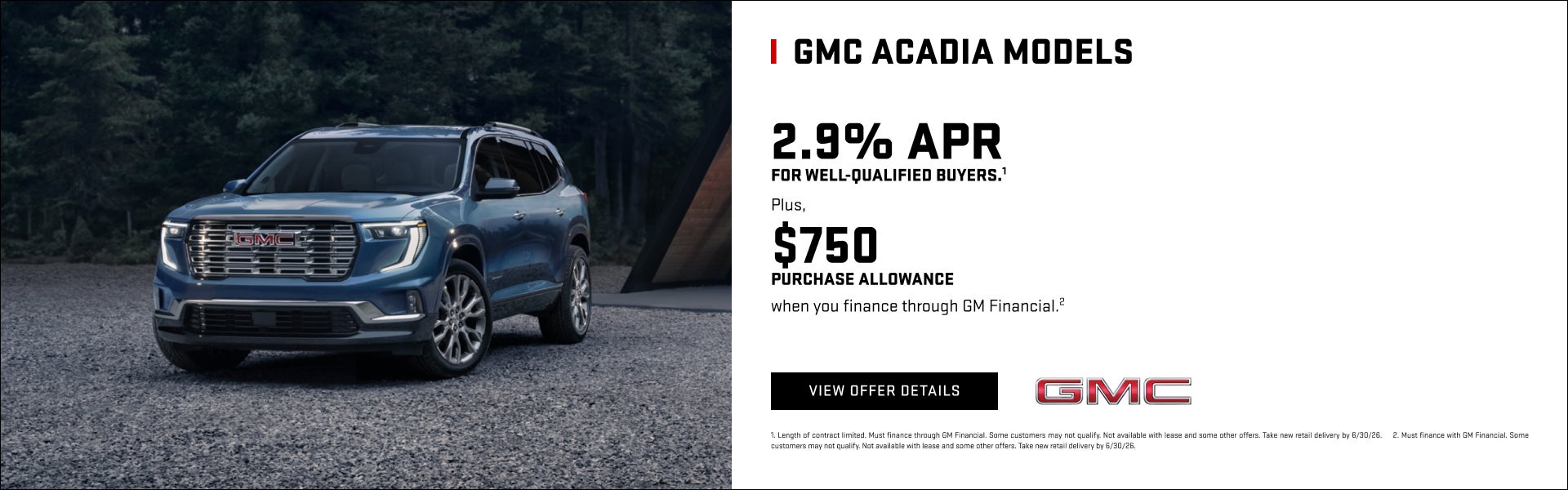 GMC Acadia Offer